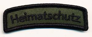 Schriftzug Heimatschutz, mit Klett
